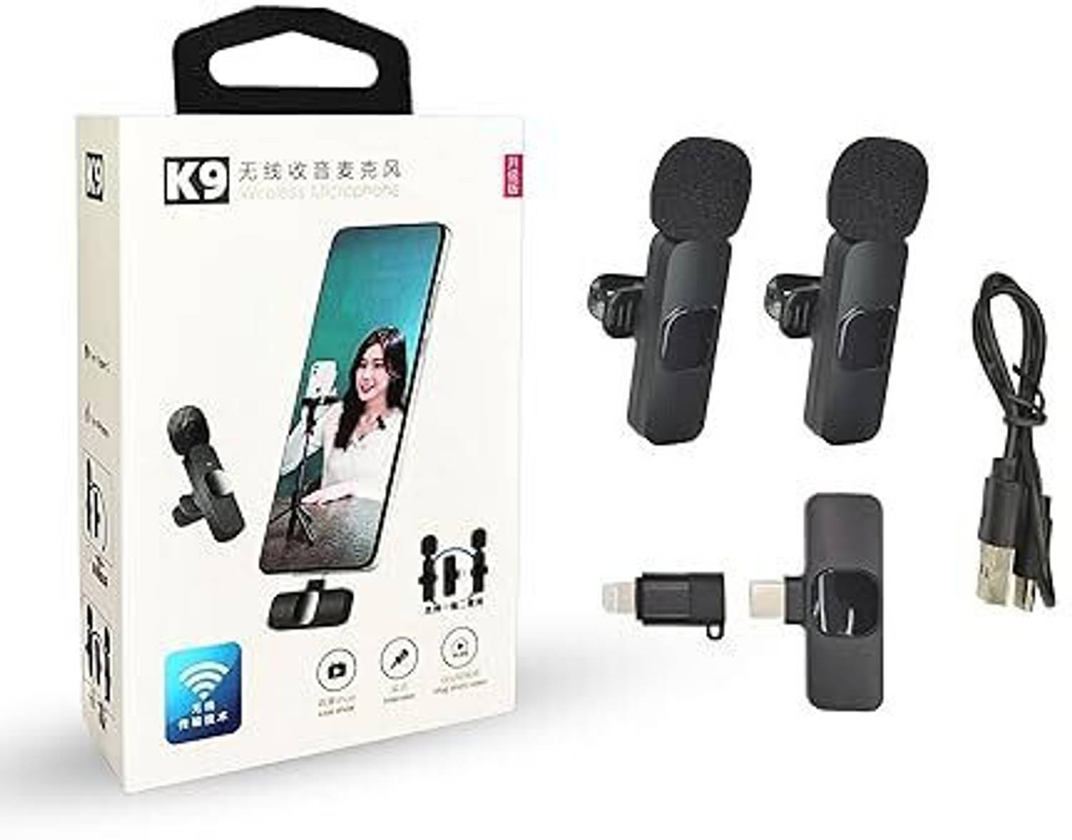 PAPLAJ Wireless Microphone for YouTube, vlog, Recording - Image 1