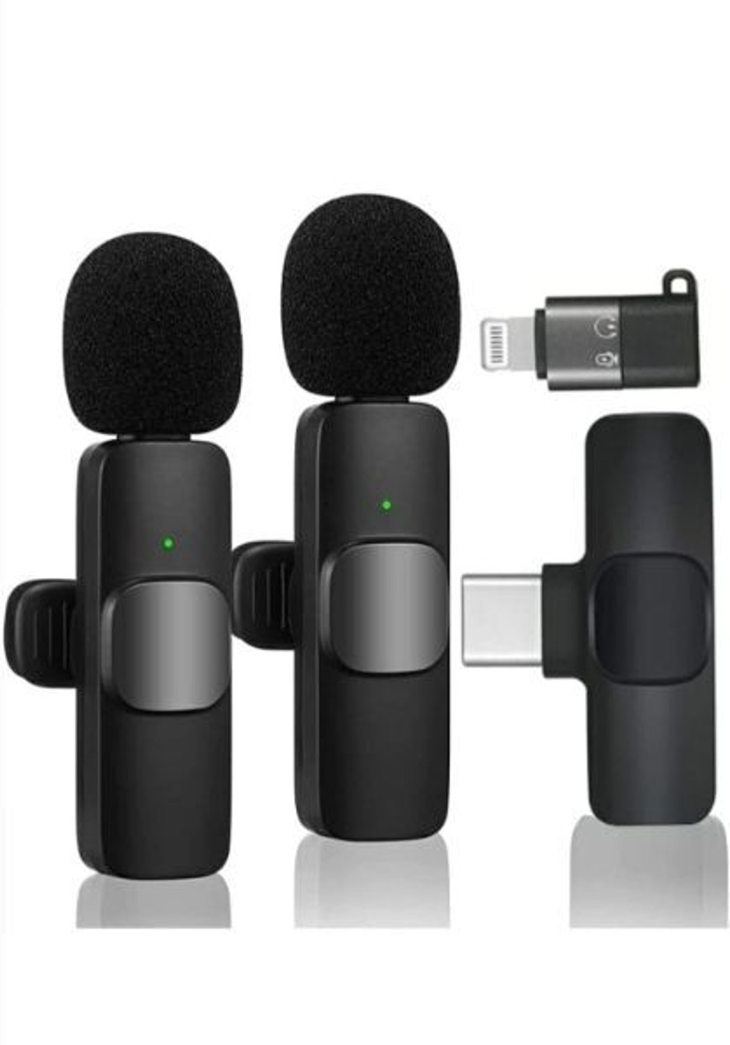 Image of BORNTOGLOW K8 Mini Wireless Lavalier Collar Microphone Plug & Play FOR YouTube, Reels B368 Microphone