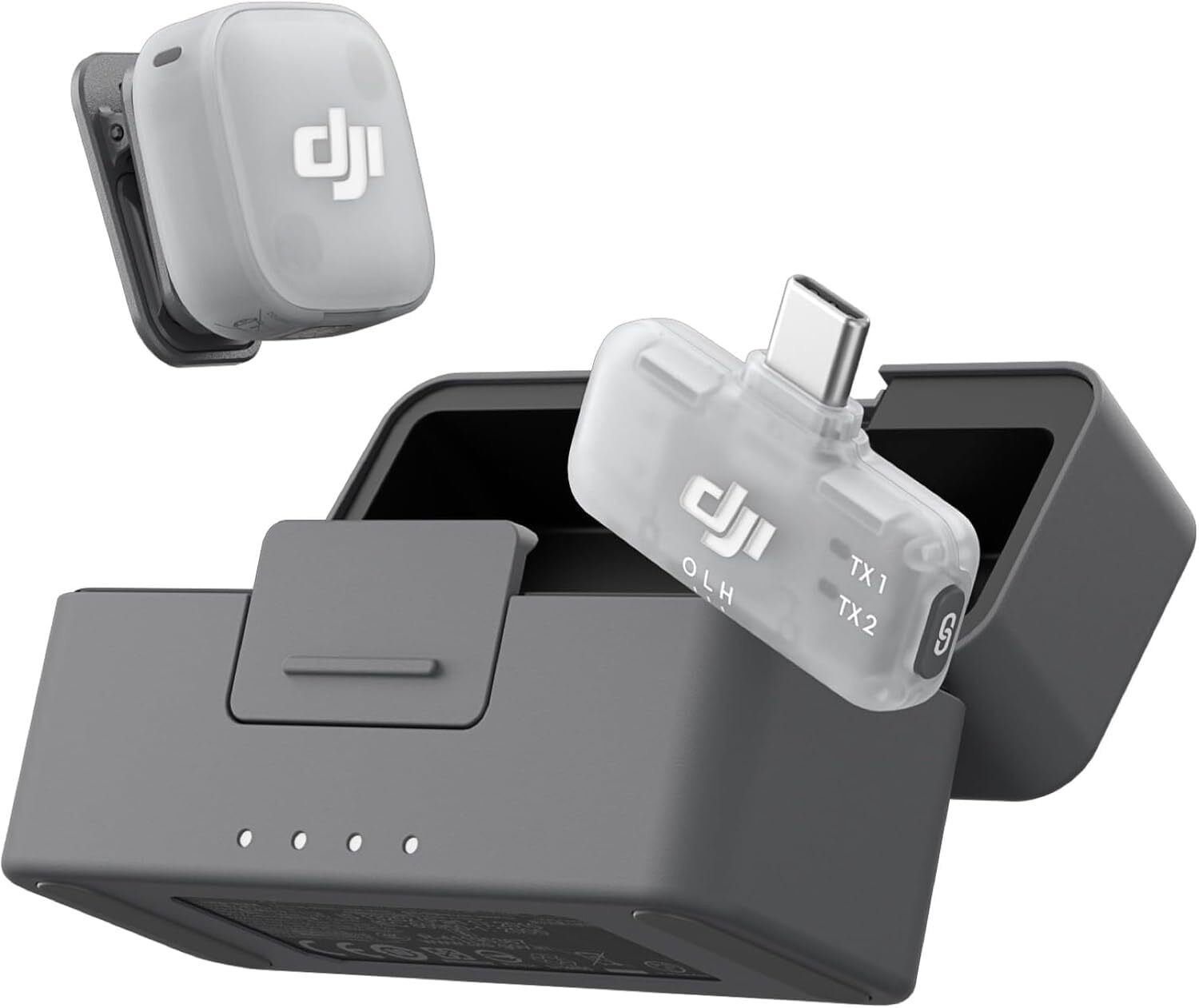 Image of dji Mic Mini 2 (1 TX + 1 Mobile RX + Charging Case) Wireless Lavalier Mobile & Camera Microphone