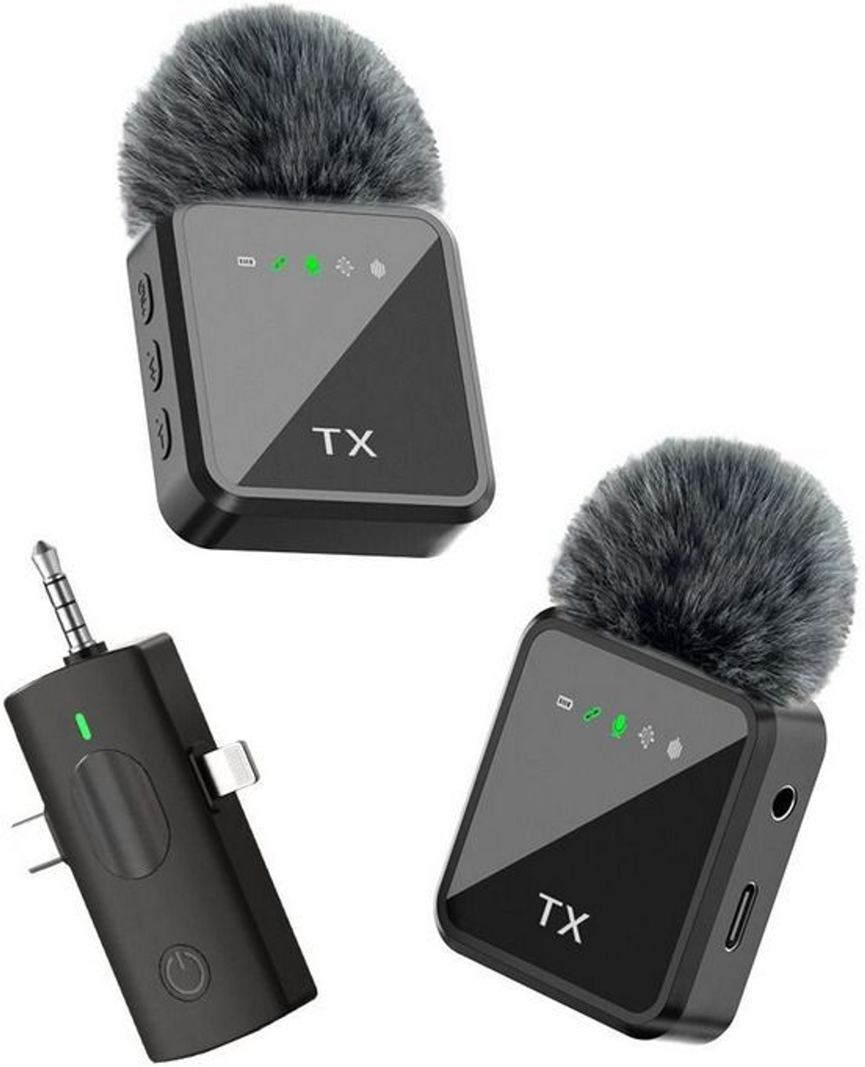 Image of HRYFiNE F11-2 Dual Wireless Mic for Youtuber,vlogging,recording Camera Microphone