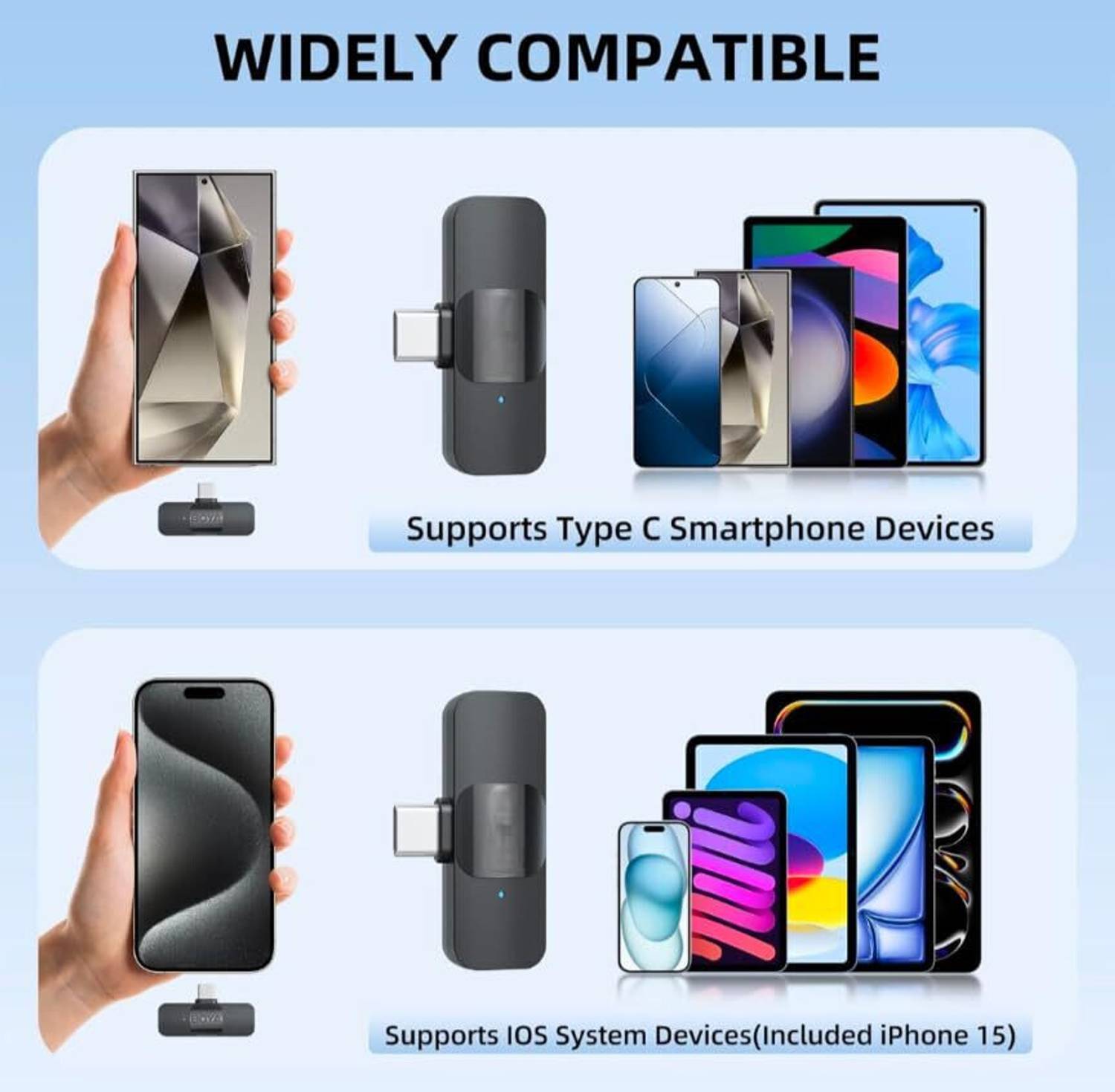 PAPLAJ Wireless Microphone for YouTube, vlog, Recording - Image 3
