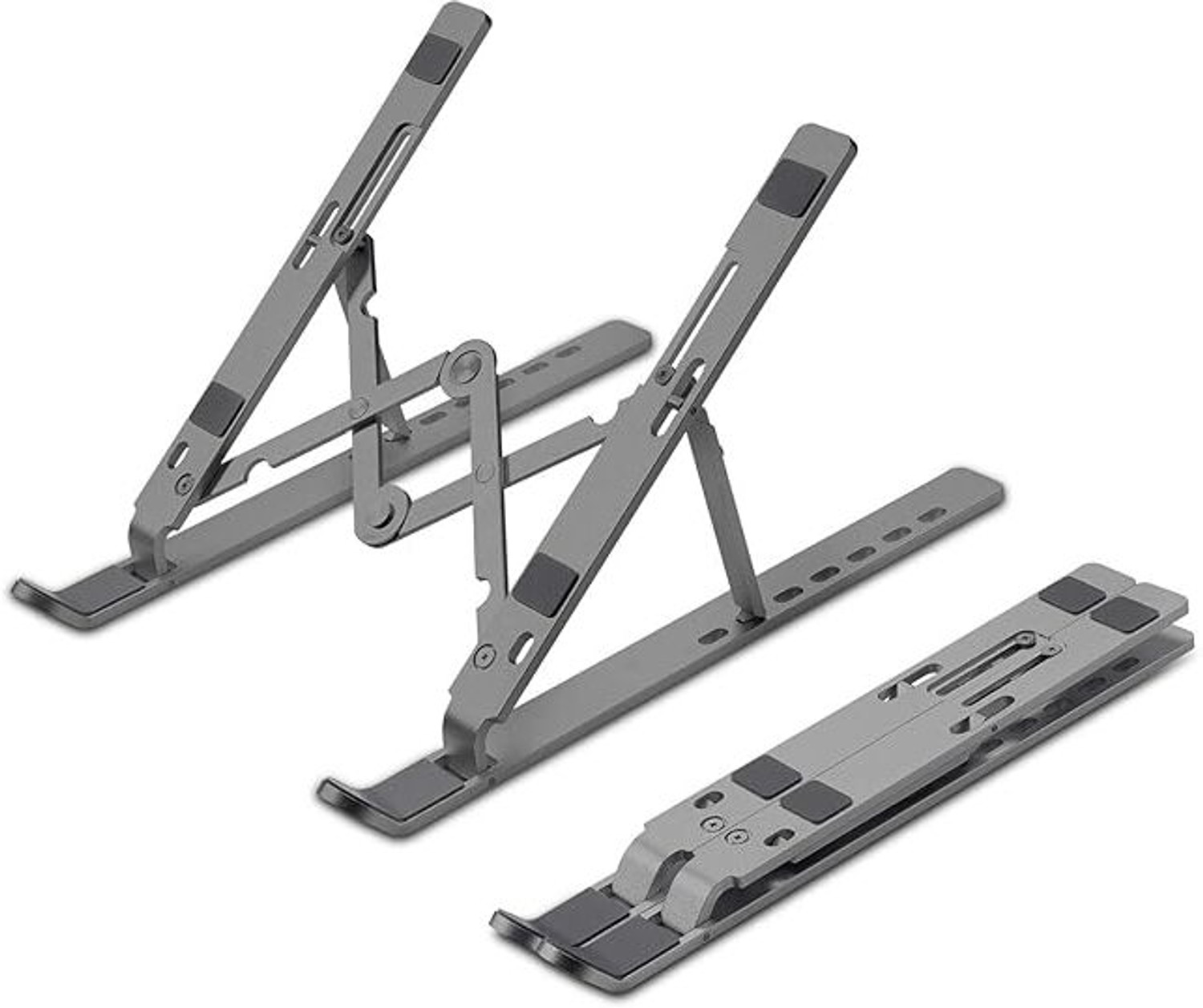 Image of ZEBRONICS NS2000 Aluminium Desk Stand Laptop Stand with Adjustable Height Compatible with Universal Laptops