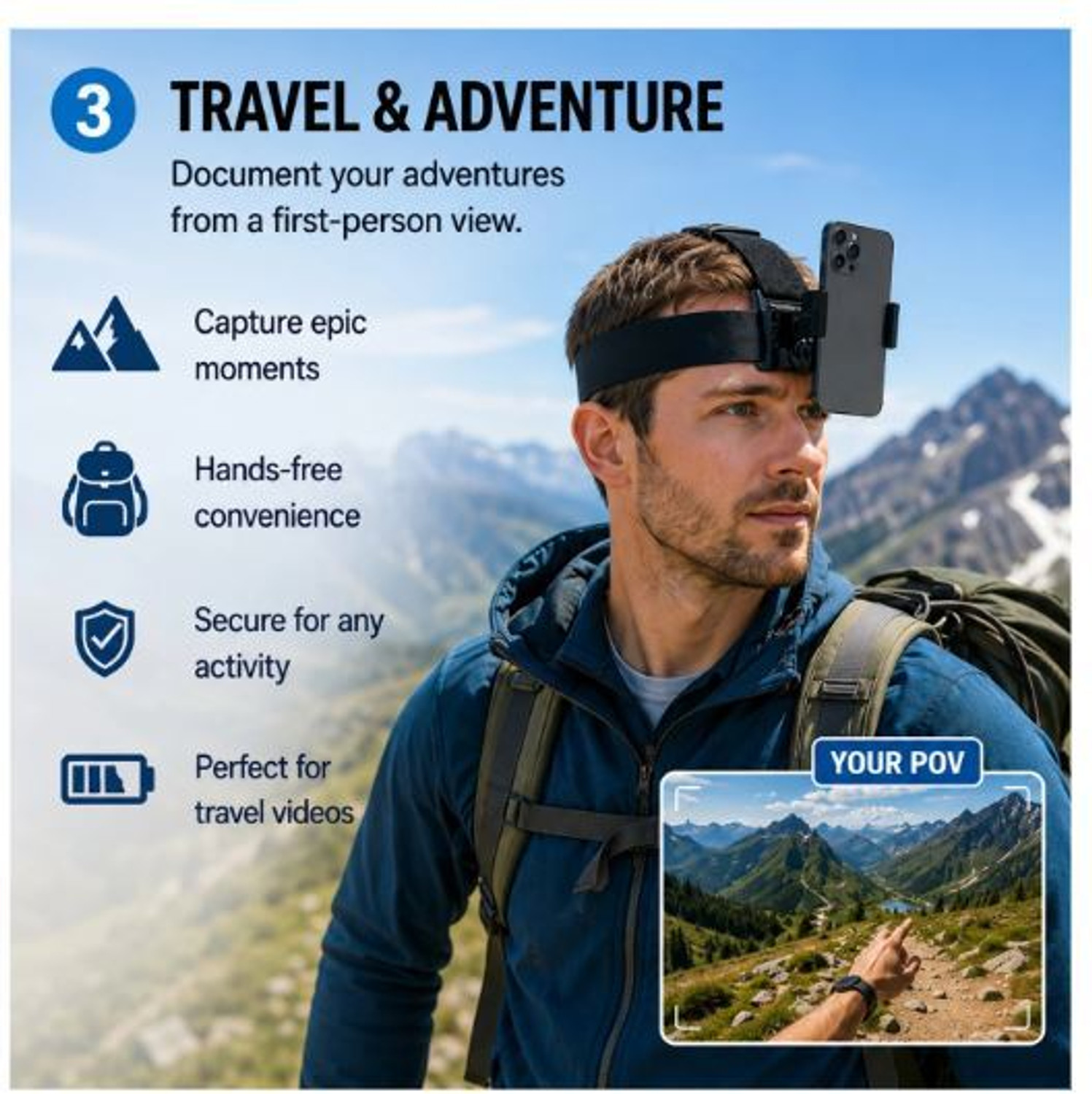 Image of TECHGEAR Flat Surface Flat Placement Camera Mount