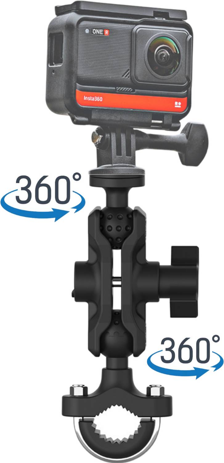 PULUZ Handlebar Grip Camera Mount Black - Image 3