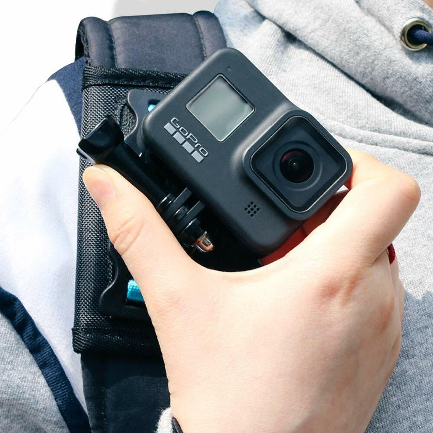 Image of HOJI Backpack Shoulder Strap Mount for Camera, Adjustable Shoulder Pad & Strap Holder Strap
