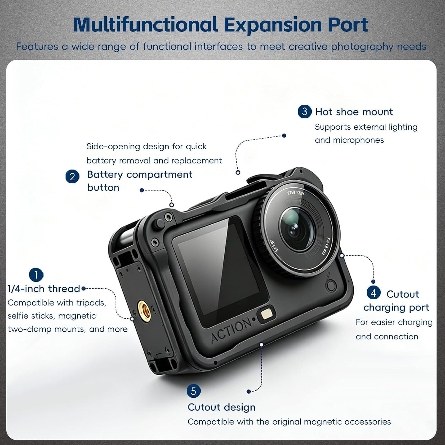 Image of Adofys Body Flat Placement Camera Mount (Black)