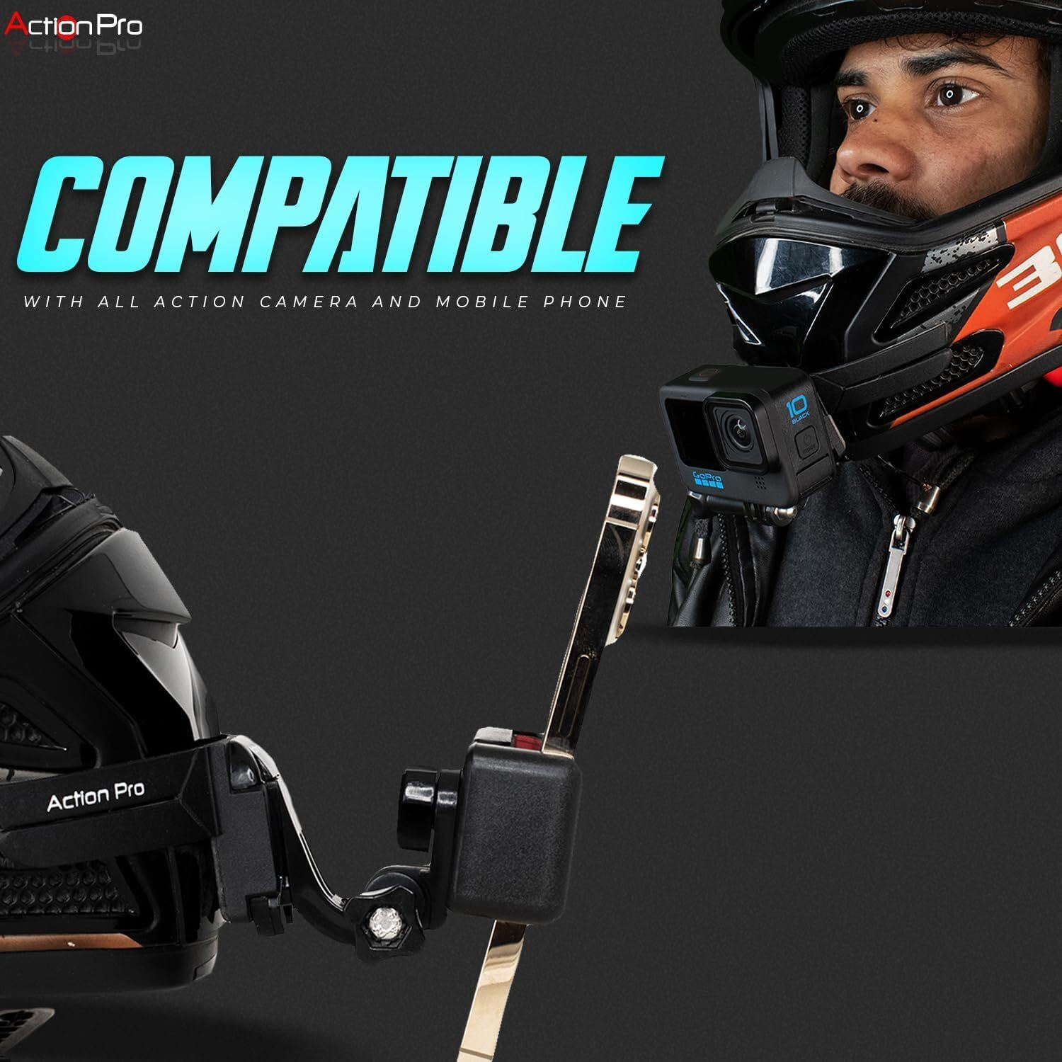 Image of Action Pro Helmet Grip Camera Mount