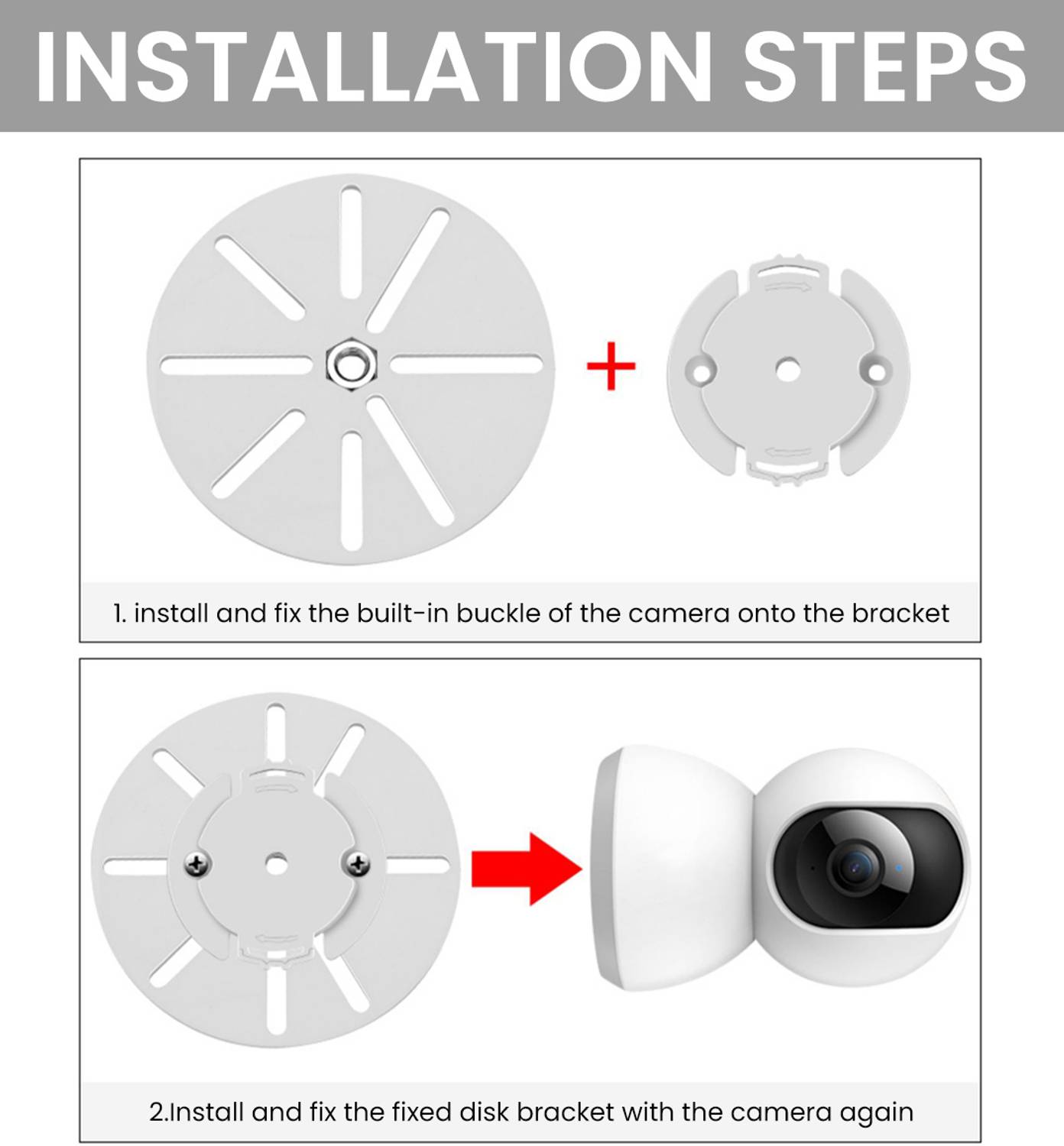 ZITRONIX Wall Suction Camera Mount White - Image 5