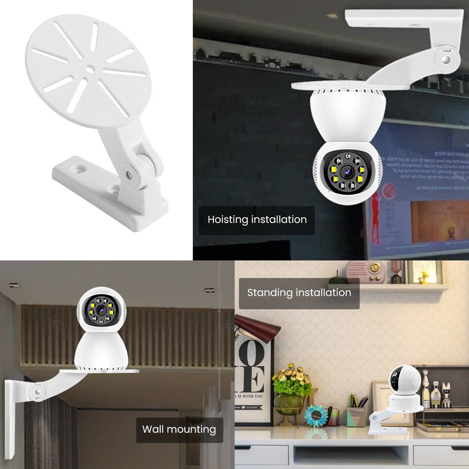 ZITRONIX Wall Suction Camera Mount White - Image 3
