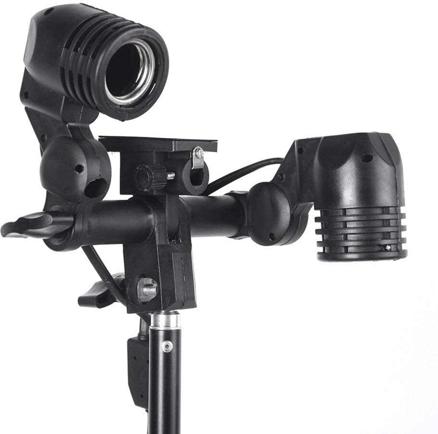 Image of Clickgone Double E27 Bulb Holder with Umbrella Mount Double E27 Bulb Holder with Umbrella Mount Camera Rig