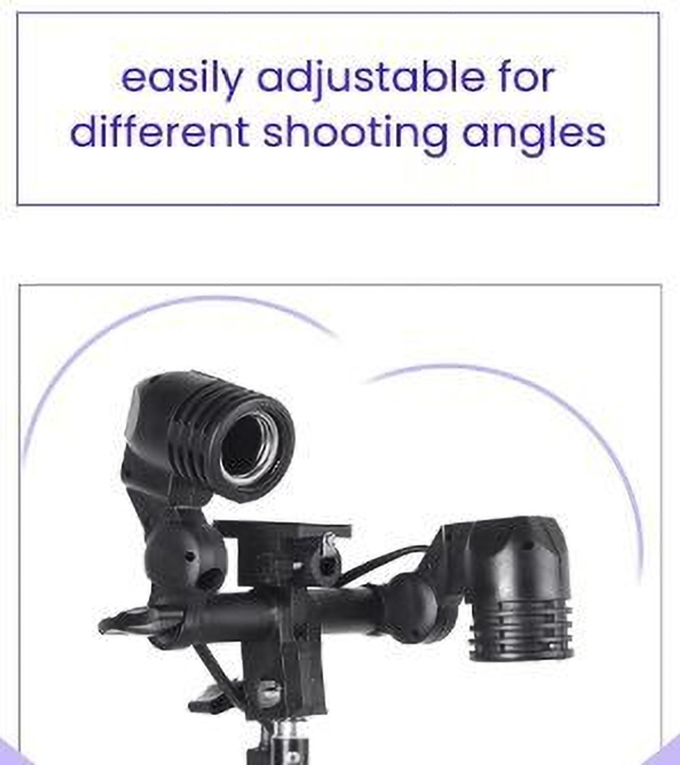 Image of PICPRO E27 Double Bulb Holder Photography Camera Rig