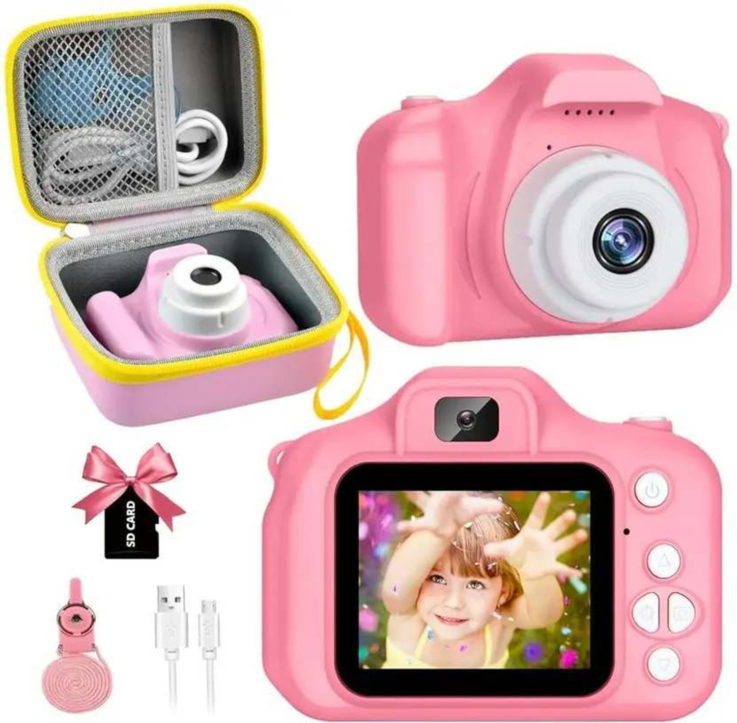 Image of Hokti Kids Selfie Camera 13MP 1080P HD Real Toy Camera Kids Camera Advanced Point & Shoot Camera