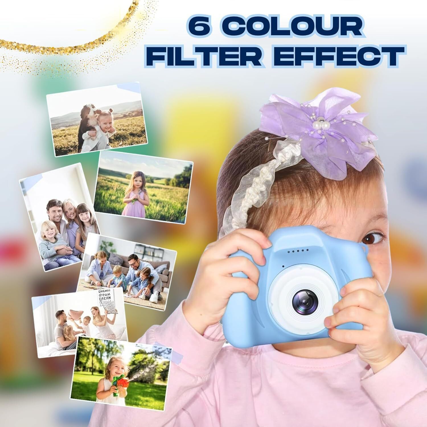 Image of BuyLuxe Mini Digital Camera for Kids for Girls and Boys | Gift for Young Children 0 DSLR Camera