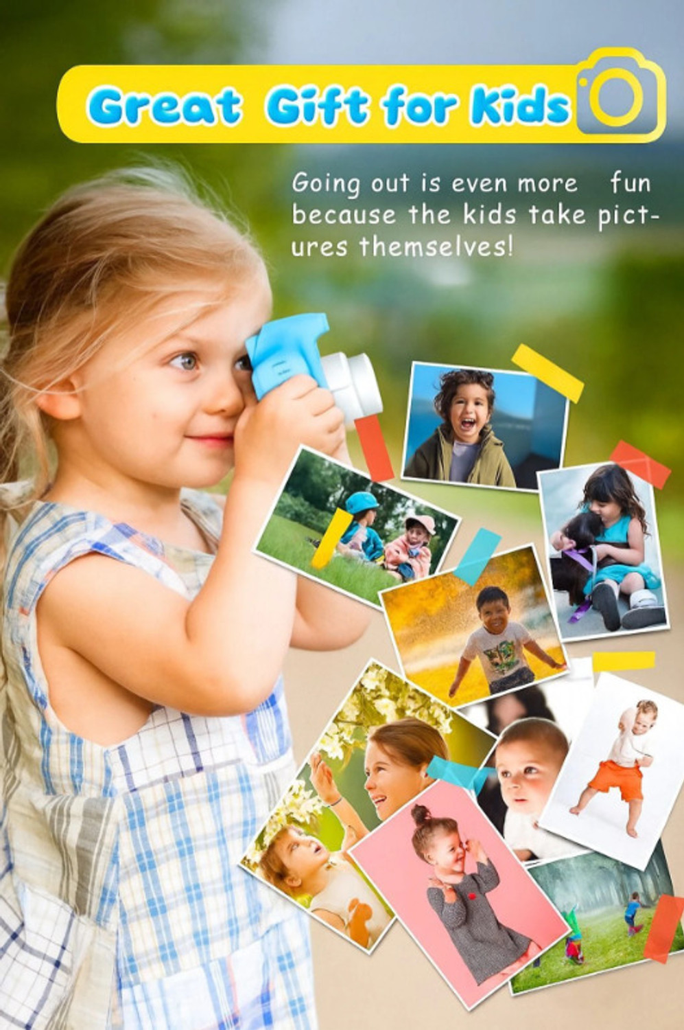 Image of Hokti Kids Instant Digital Camera (2026 Series) 1080p Point & Shoot Camera