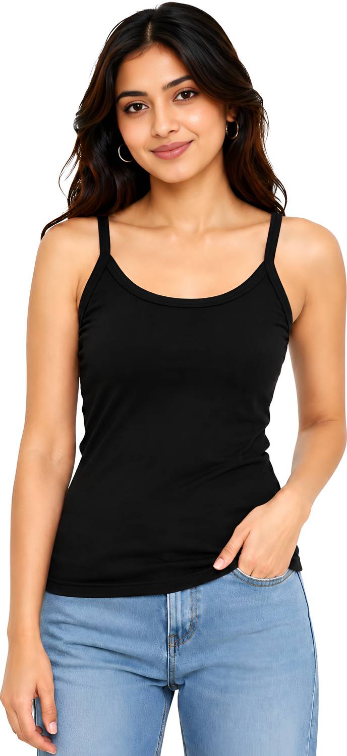 NRG Fashion Women Black Camisole Pack of 2 - Image 4