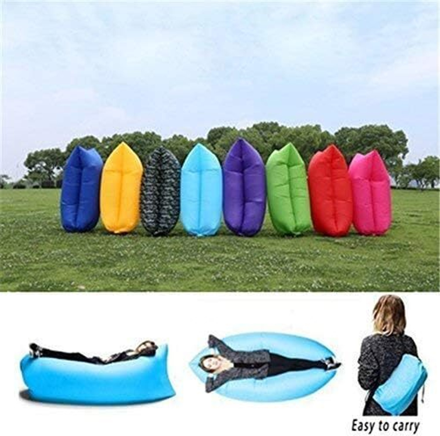 Image of TECHGEAR Air Lazy Sofa Sleeping Bag for Outdoor, Camping, Cam