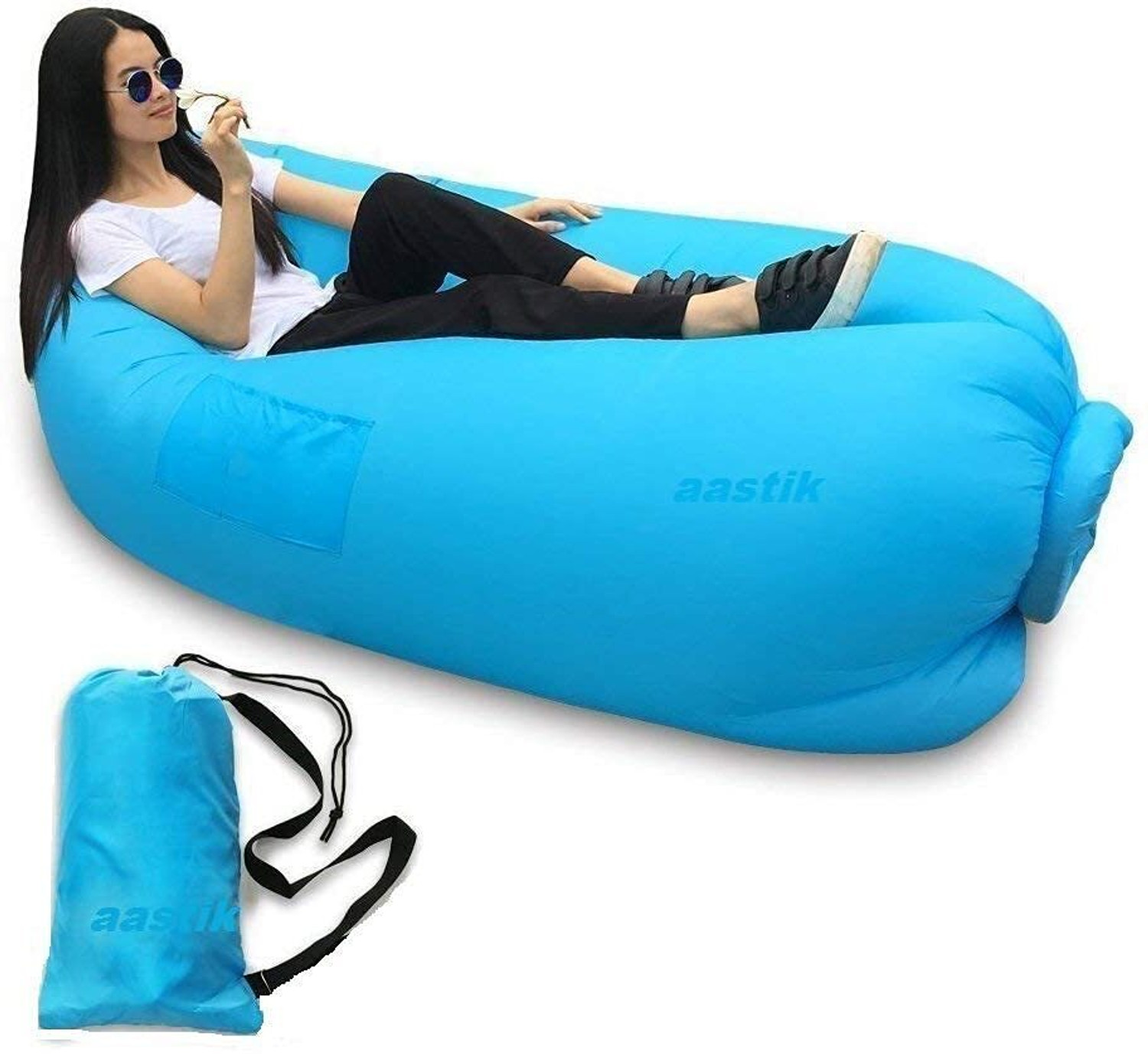 Image of TECHGEAR Air Lazy Sofa Sleeping Bag for Outdoor, Camping, Cam