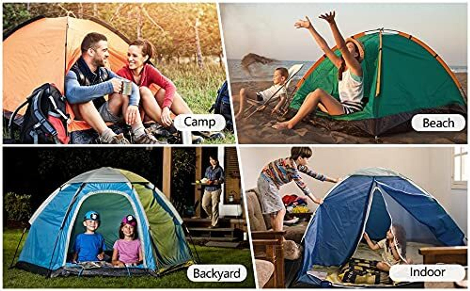 Image of KriShyam Camping Tent for Picnic /Hiking /Trekking Travelling Tent (2 Person) Tent - For 2 person