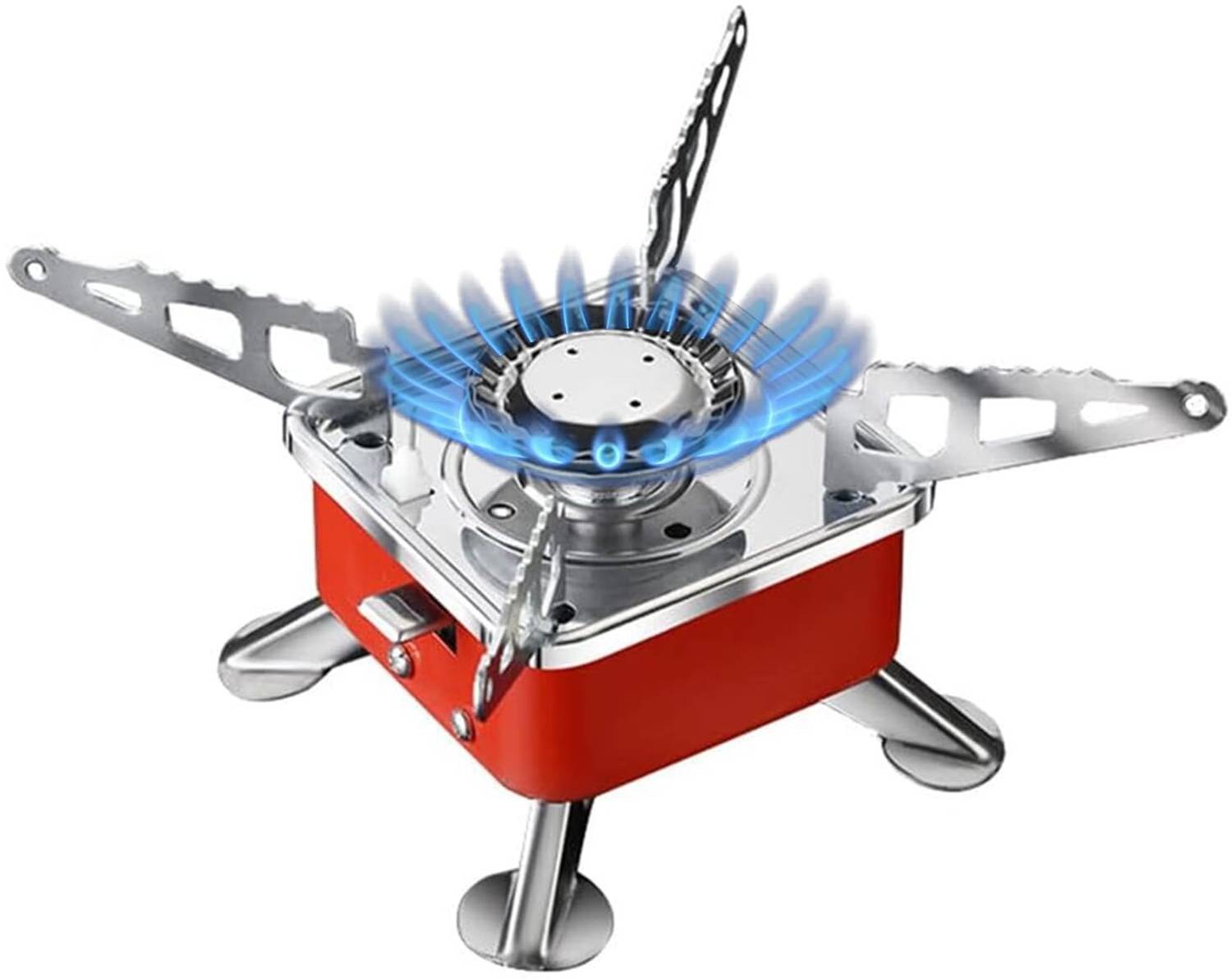 4uonly Buy Outdoor Portable Mini Stove Outdoor Camping Gas Stove DCB10 Stainless Steel Manual Gas Stove