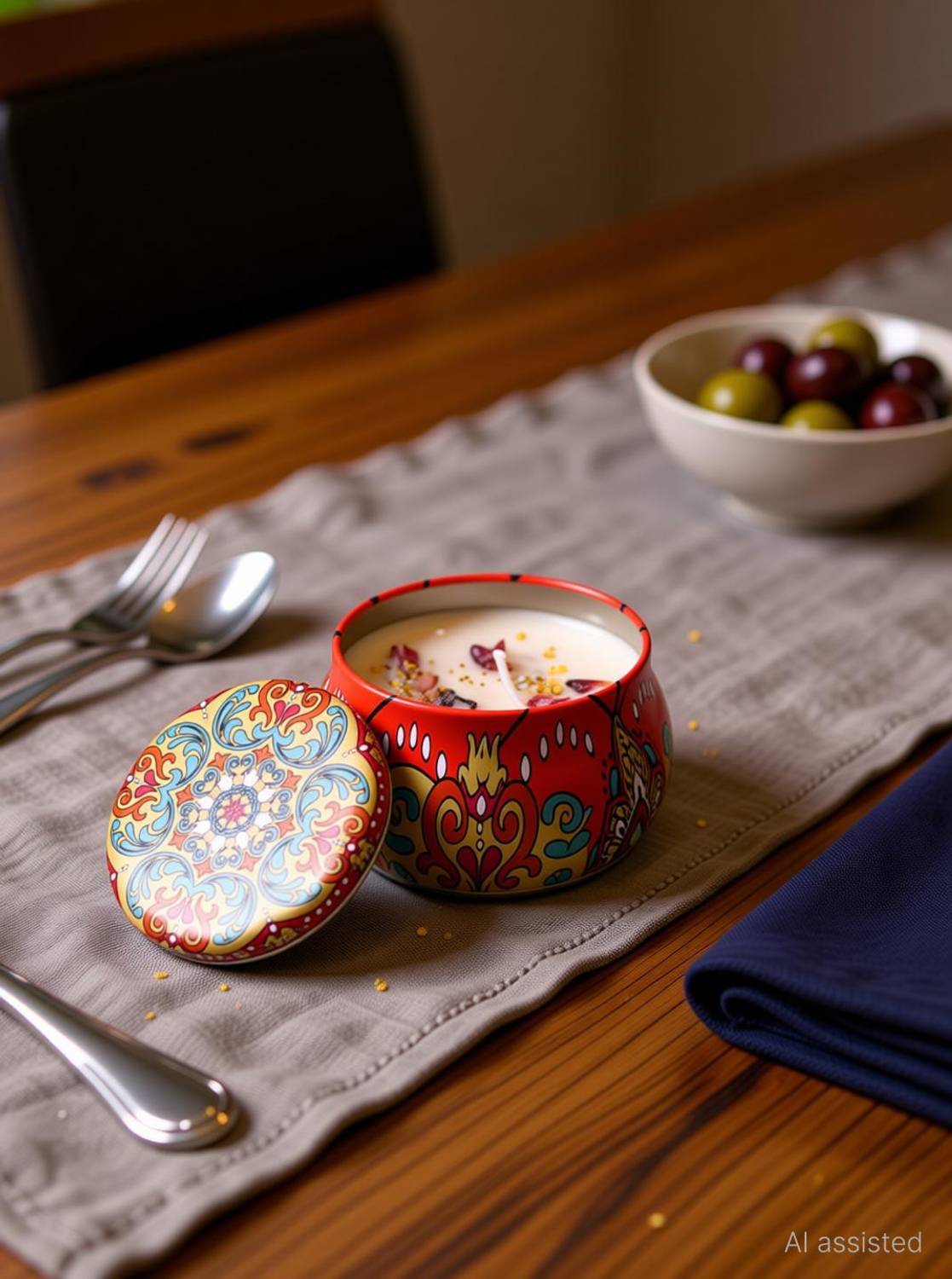 CandlitLand Traditional Mandala Jar Scented Candle Gift Set Candle