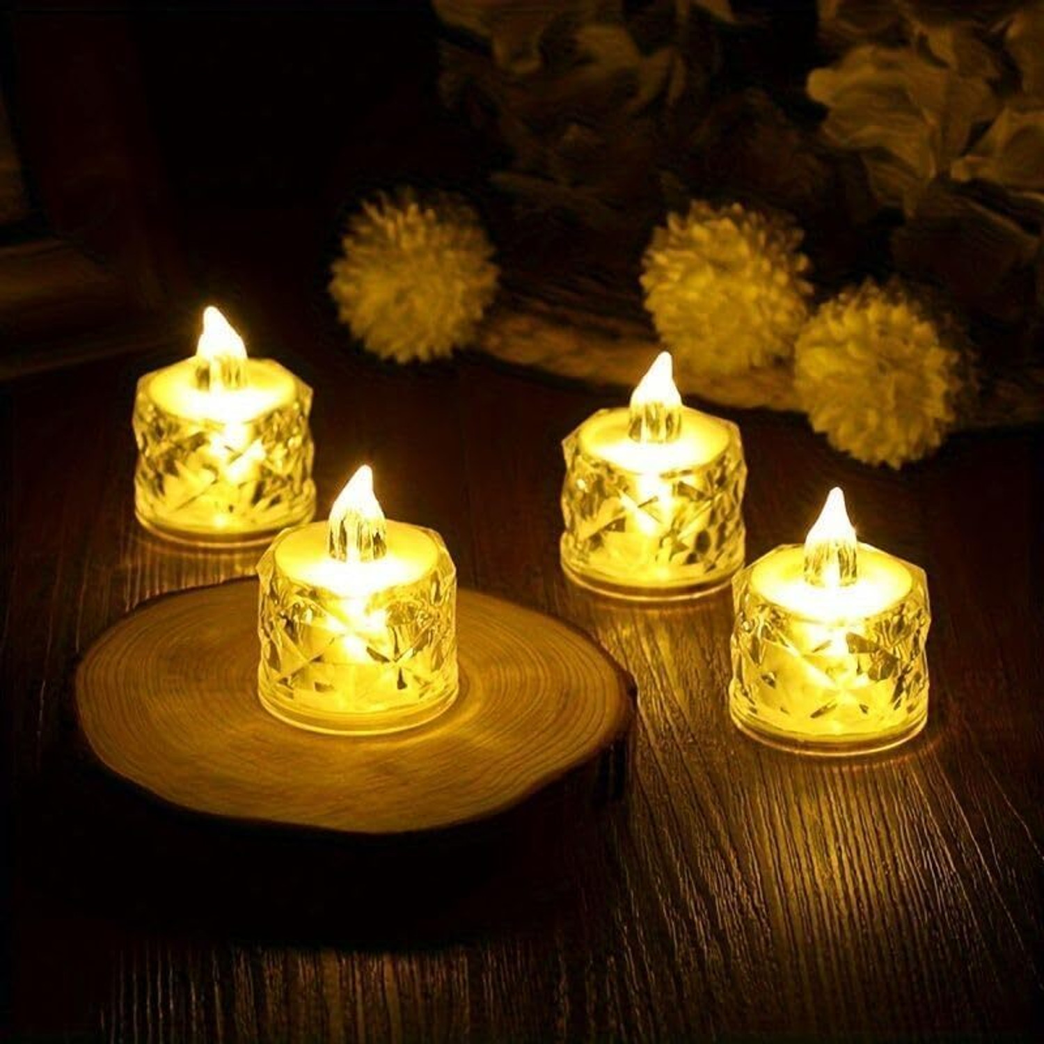 Image of xenith Crystal Diamond LED Tea Light Candle