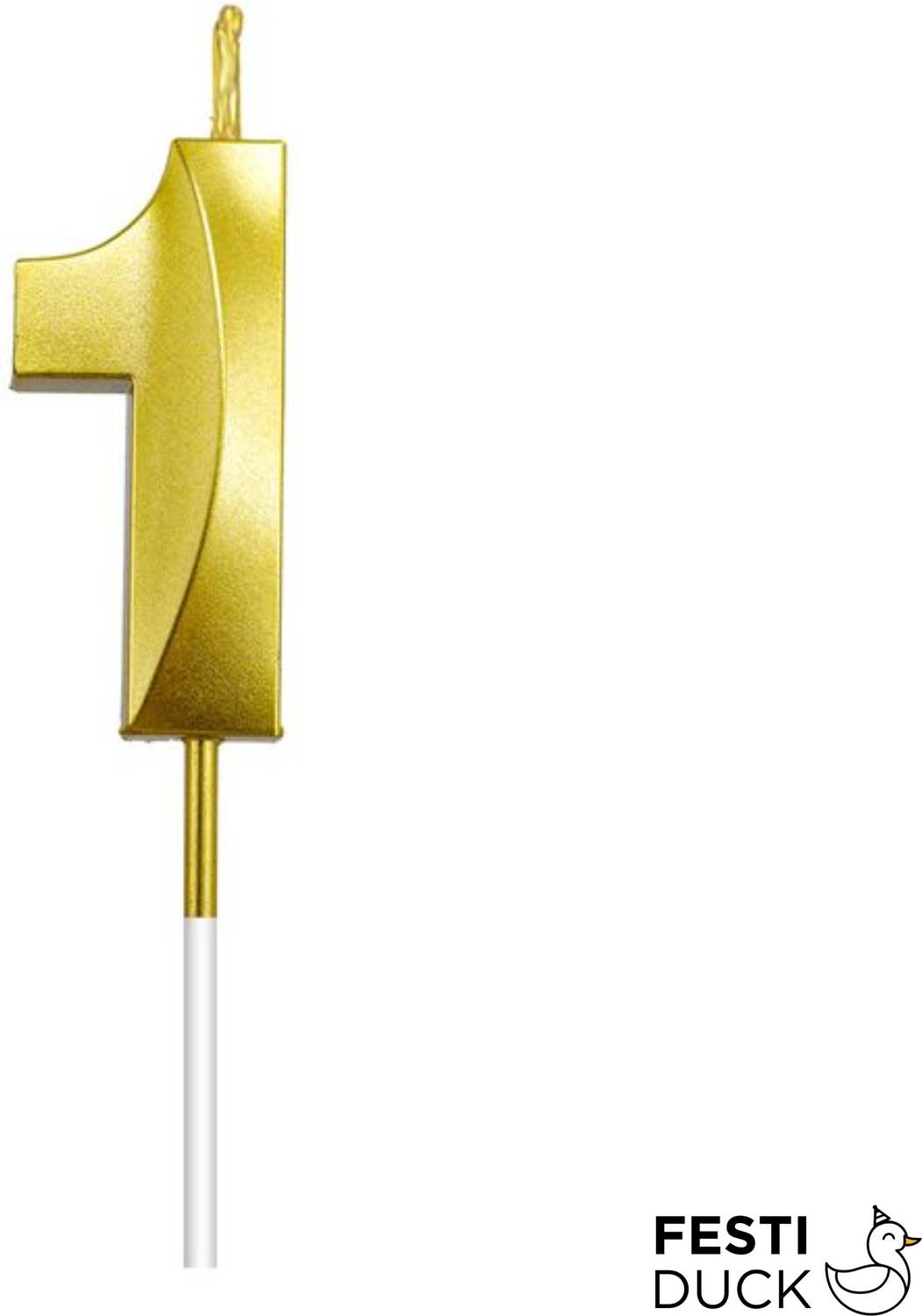 Abibo party supplies Gold Number 1 Candle - Ideal for Birthdays and Anniversaries Candle