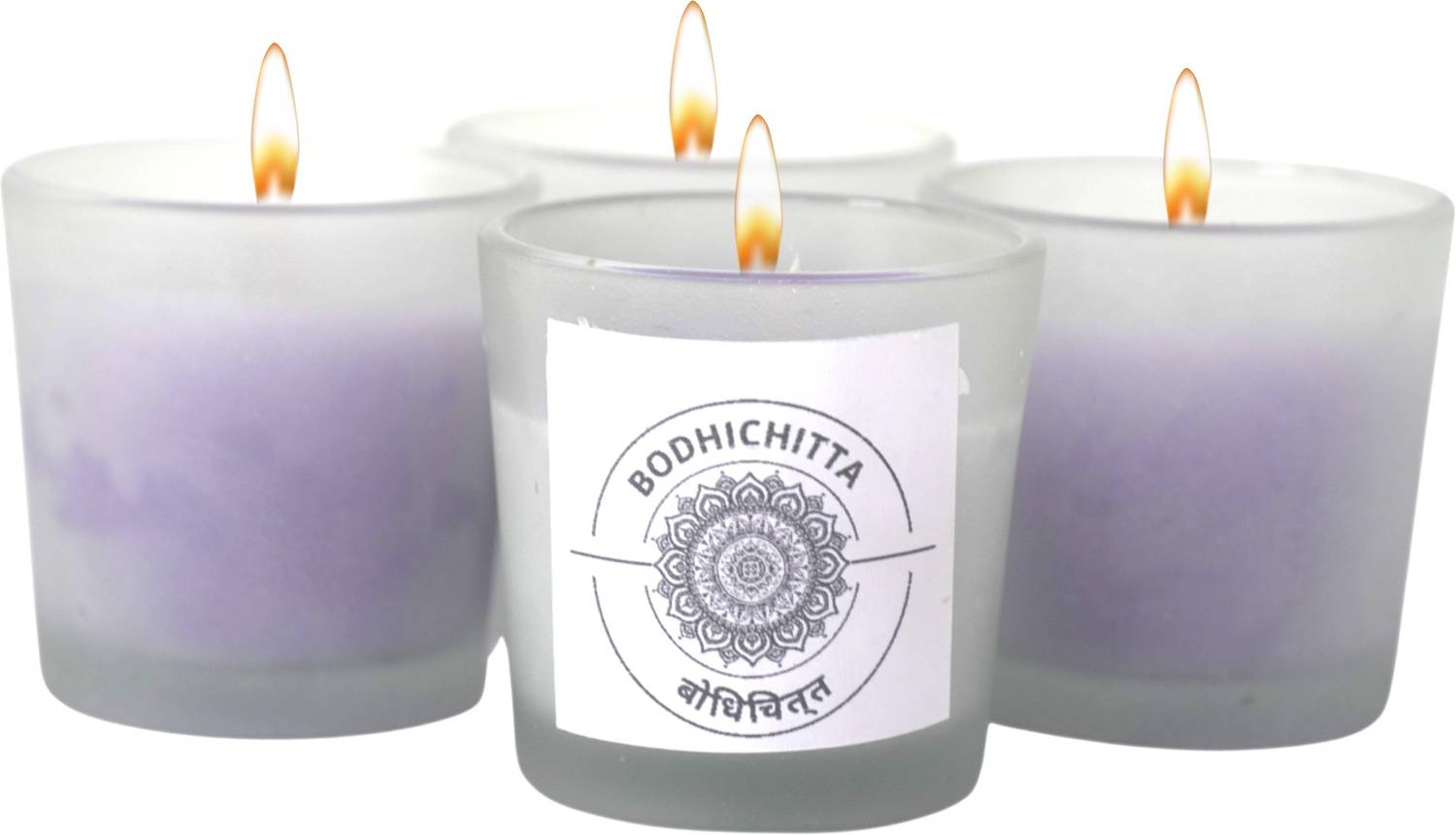Bodhichitta Lavender Scented Votive Glass Candles (160gm each) Candle