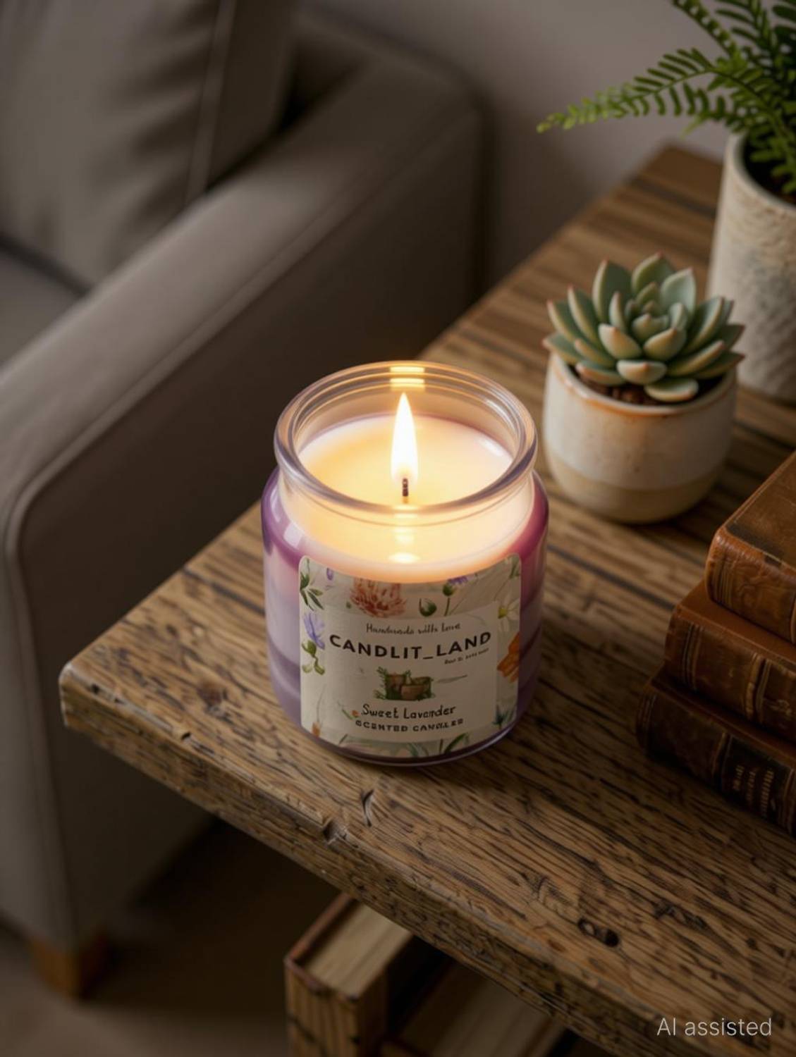 CandlitLand Berry Bloom Soya Wax Jar Scented Candle