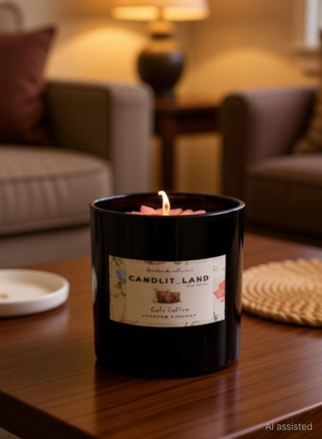 CandlitLand Black Beauty Vanilla Scented Candle