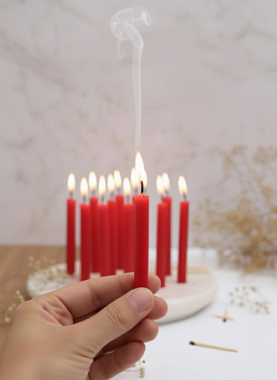 AROMIA stick candles for birthday, home decoration, Diwali Candle
