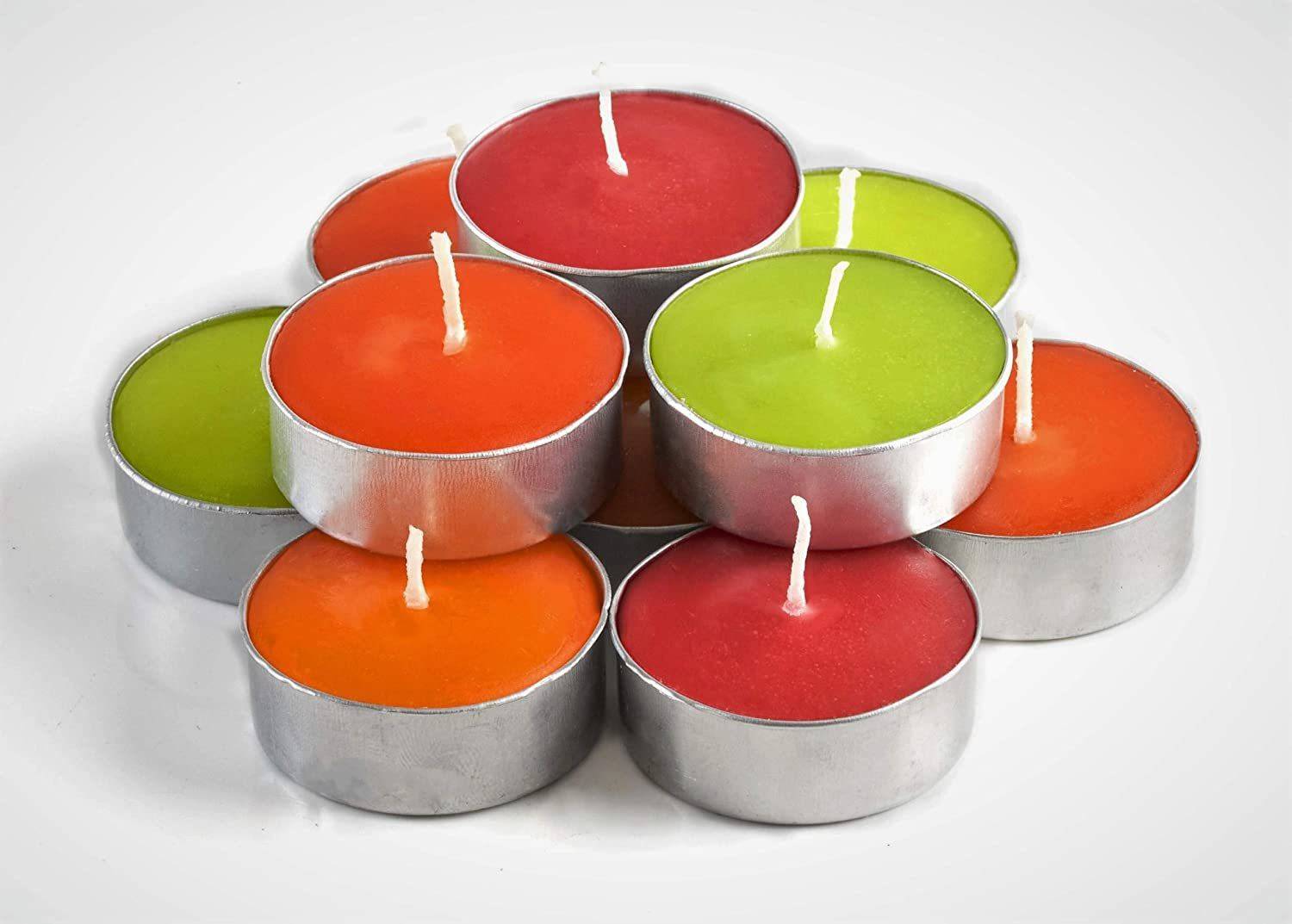 Bodhichitta Colored Wax Tealight Candles 10 Pcs For Home Decore Candle