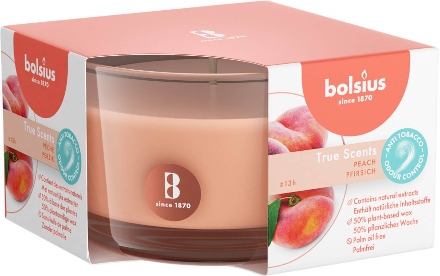 Bolsius Scented candles in a glass 50/80 mm True Scents Candle