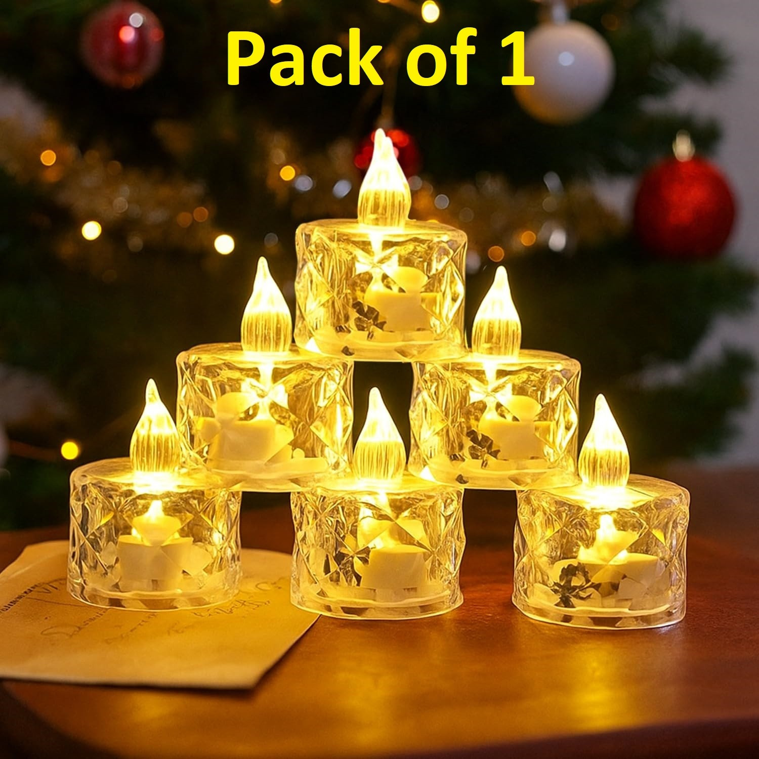 Image of xenith Crystal Diamond LED Tea Light Candle