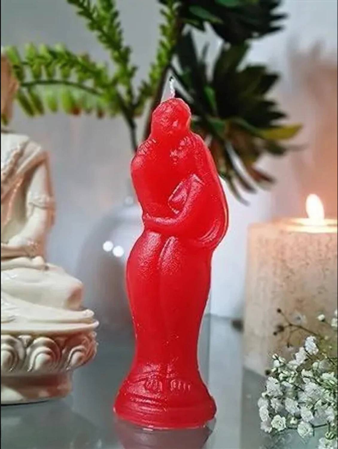 AUTOGROOMZ Marriage Couple Candle, Romantic Couple Candle Candle
