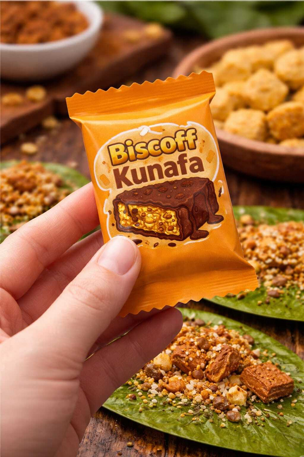 Image of Hitchocolate Kunafa Chocolate Bites - Pack of 12| Refreshing Indian Fusion Sweet Treat Kunafa flavour Candy
