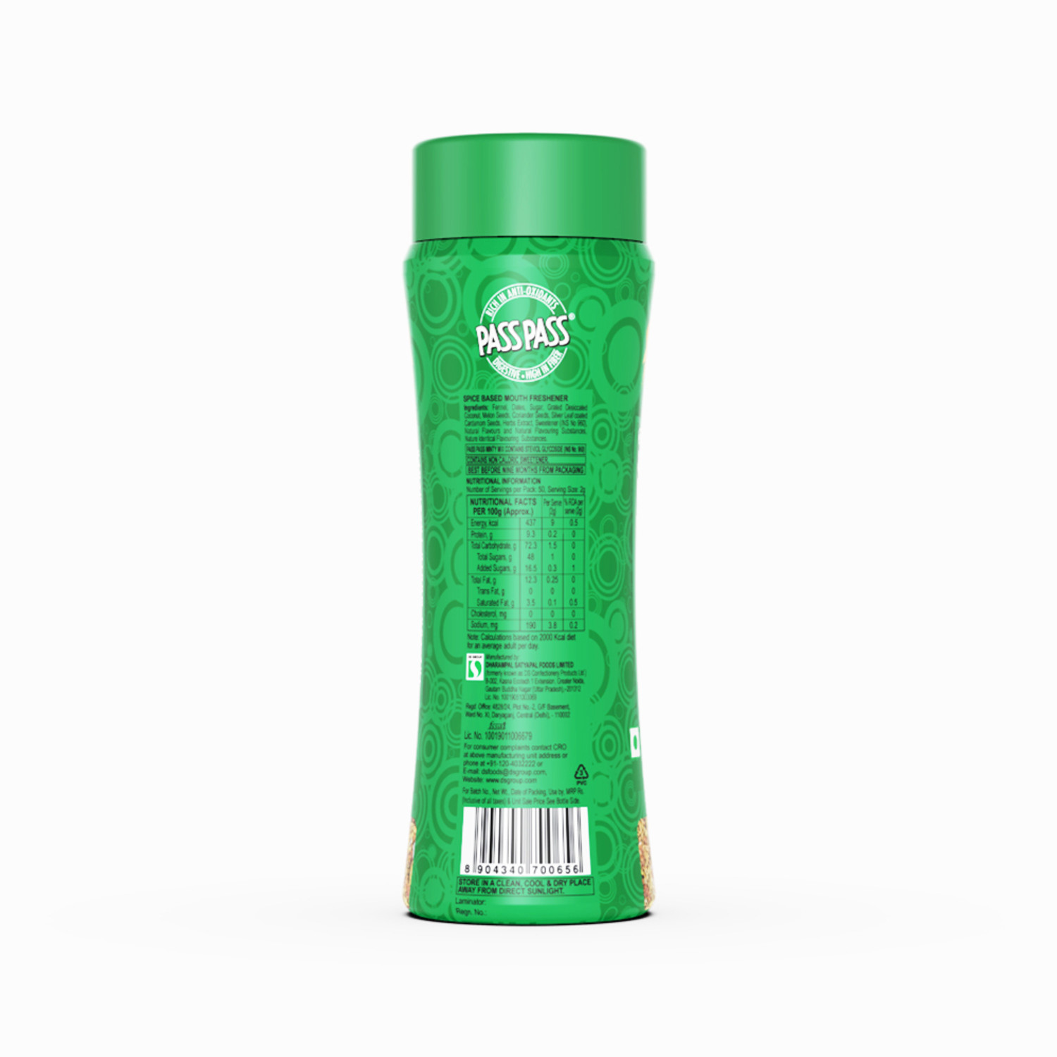 Image of Pass Pass Spice Based Mouth Freshener | Digestive, High in Fibre & Anti-Oxidants | Mint Mouth Freshener