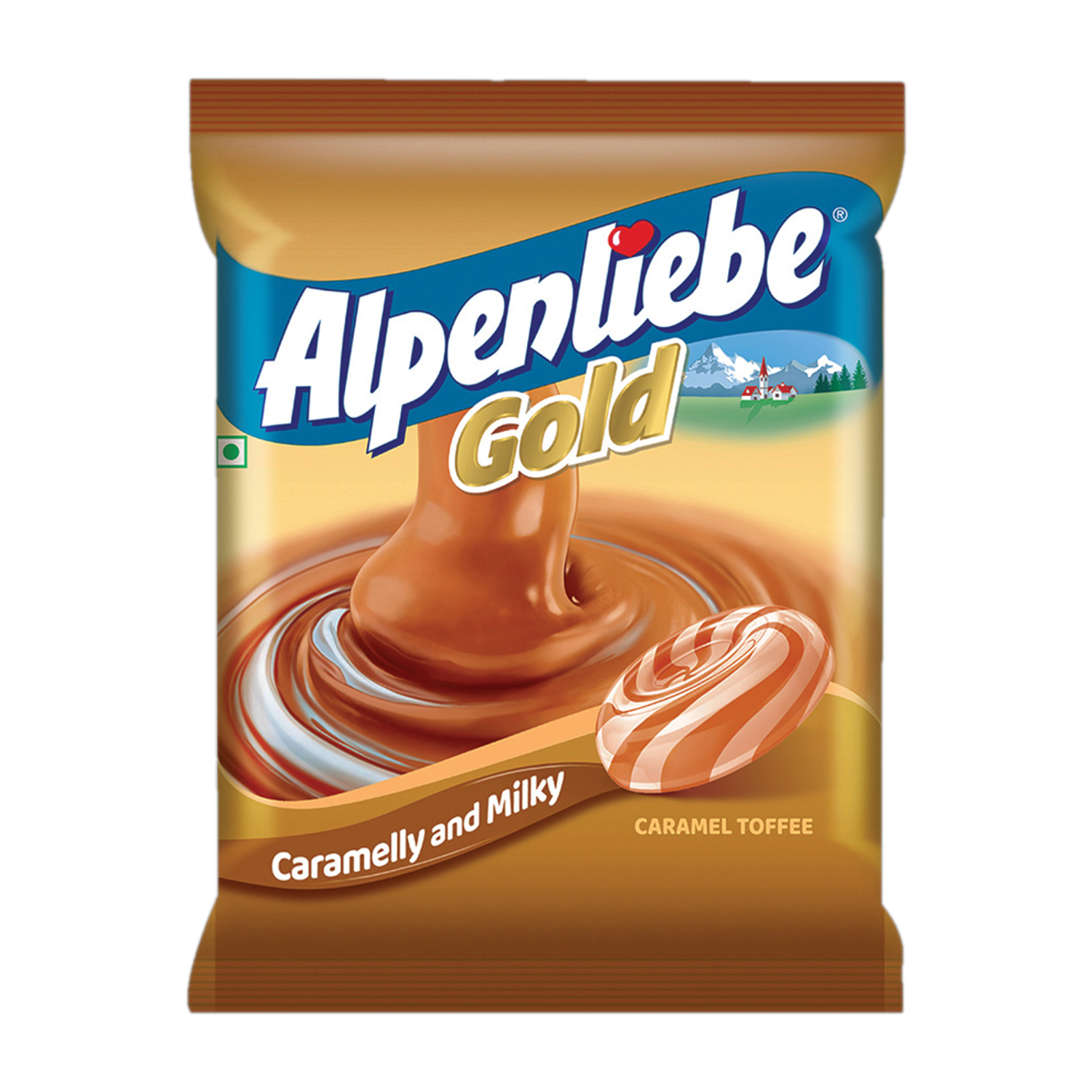 Alpenliebe Gold Rich Milky Caramel Toffee 324 g|90units Milky Caramel Toffee