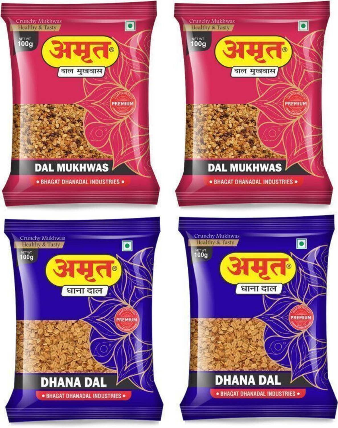 Amrut Dal & Dhanadal Mukhwas Digestive Crunchy and Tasty Mouth Freshener