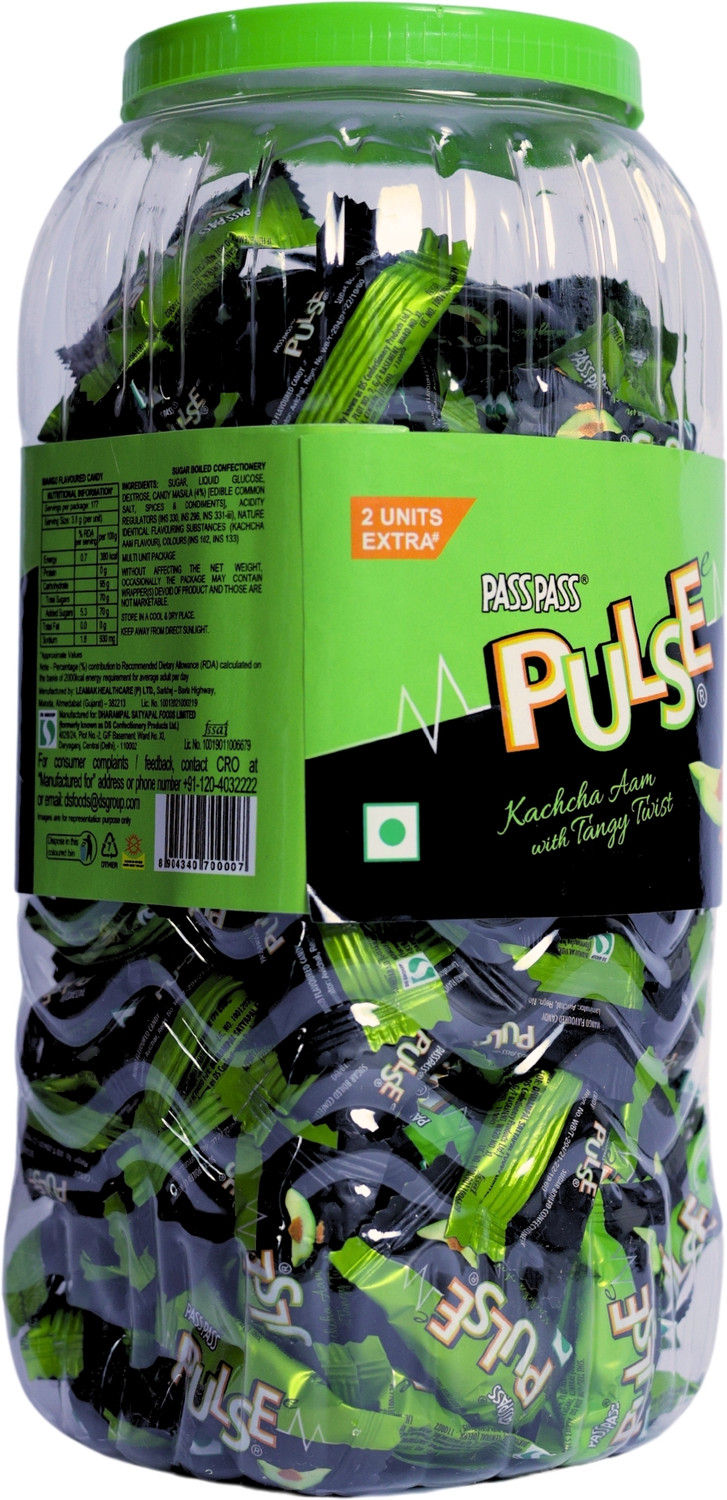 Image of ds group Pulse candy kachha aam flavour |175 pieces| kachha aam Candy