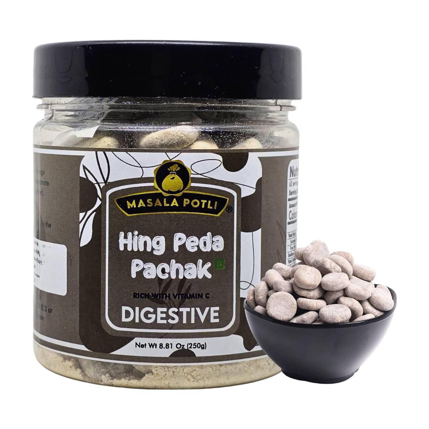 Masala Potli Pachak Hing Peda Churan Digestive Modak, Chatpata Mukhwas Asafoetida Mouth Freshener