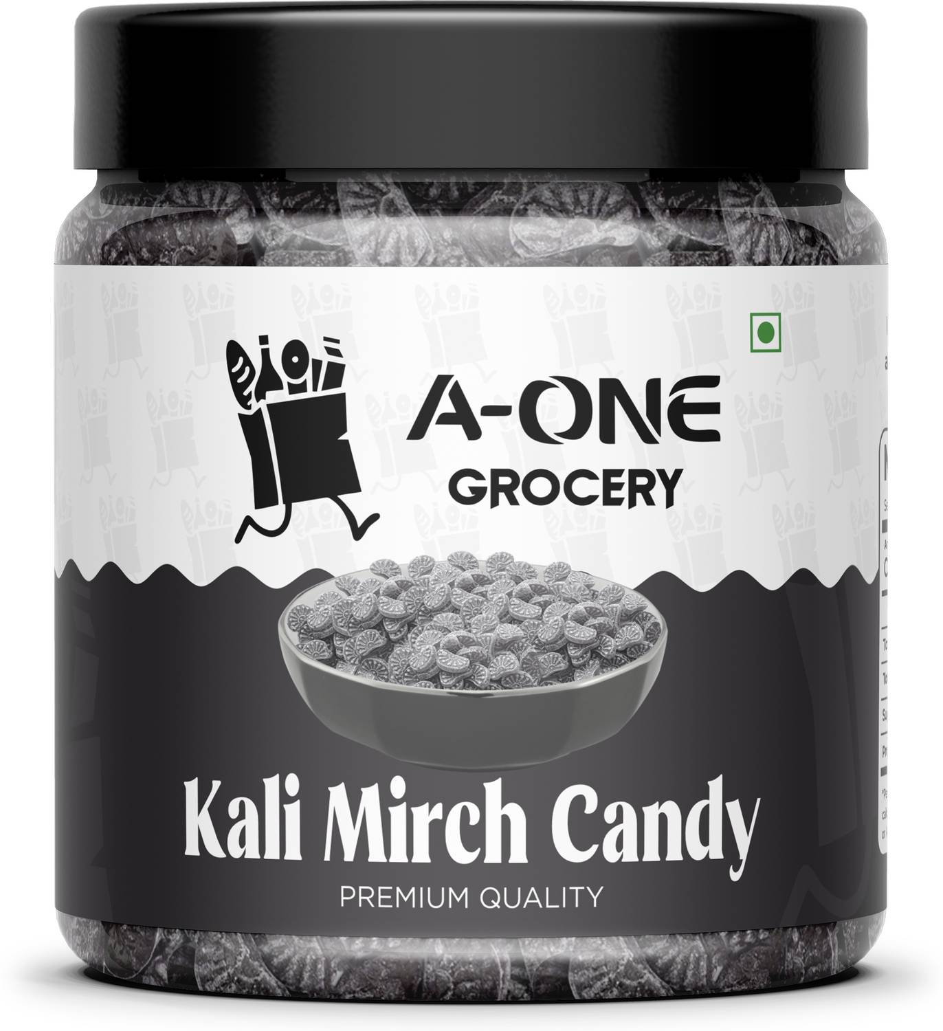 A-ONE GROCERY Kali Mirch Candy | Black Pepper Flavoured Candy | Chatpata Masala Goli | Masala Candy
