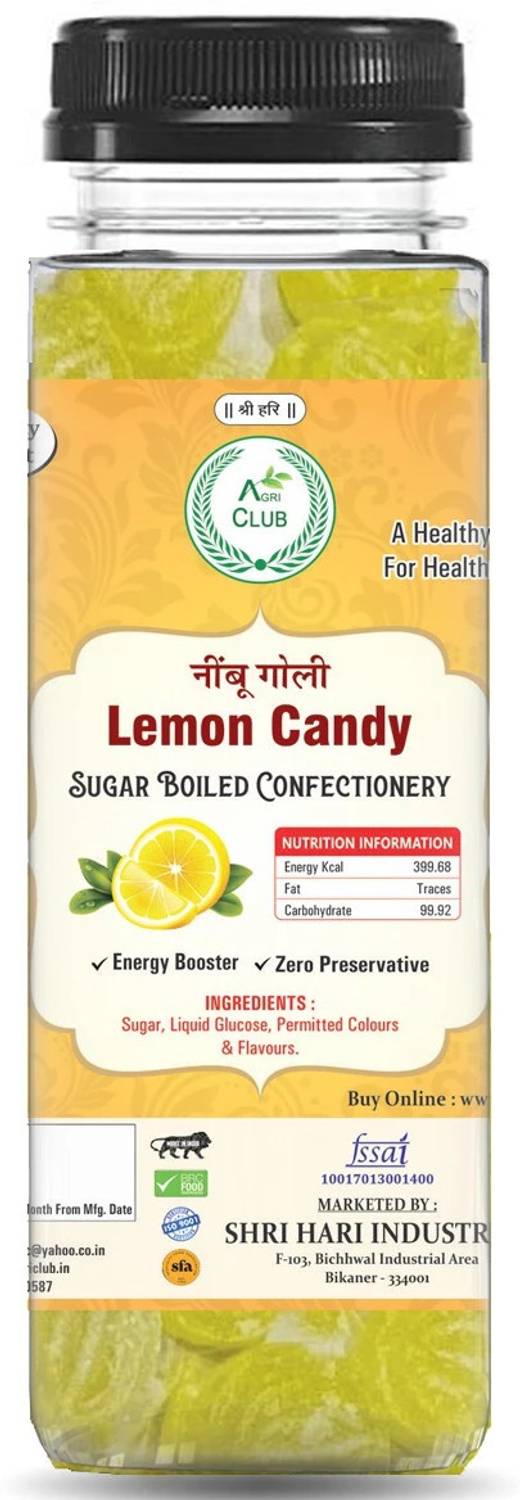 AGRI CLUB Lemon Candy 100gm (Pack Of 2) Lemon Candy