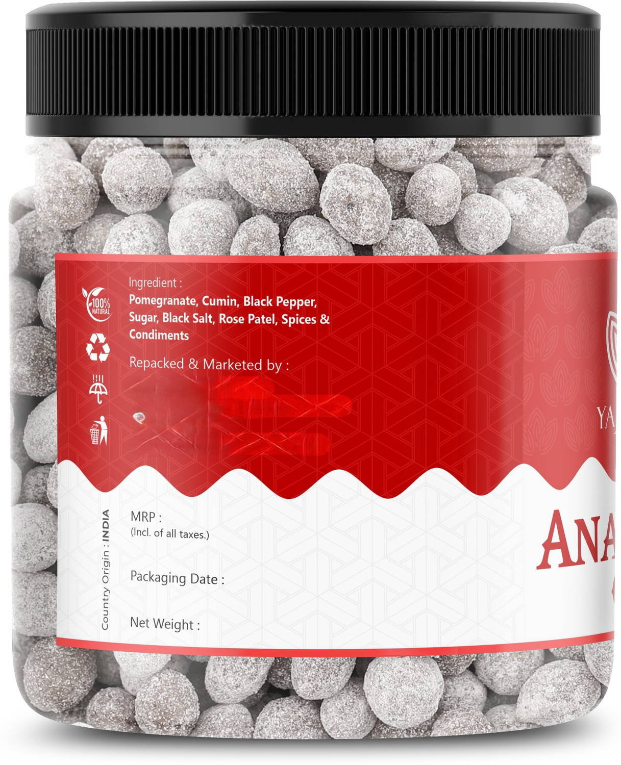 Image of Yajurveda uts Pachak Delicious Anardana Goli | Digestive Anardana Goli Pomegranate Candy