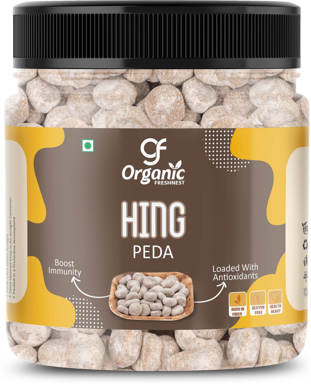 Organic FRESHNEST Natural Hing Peda| Hing Pachak Churan Goli| Digestive Mouth Freshner Hing Candy