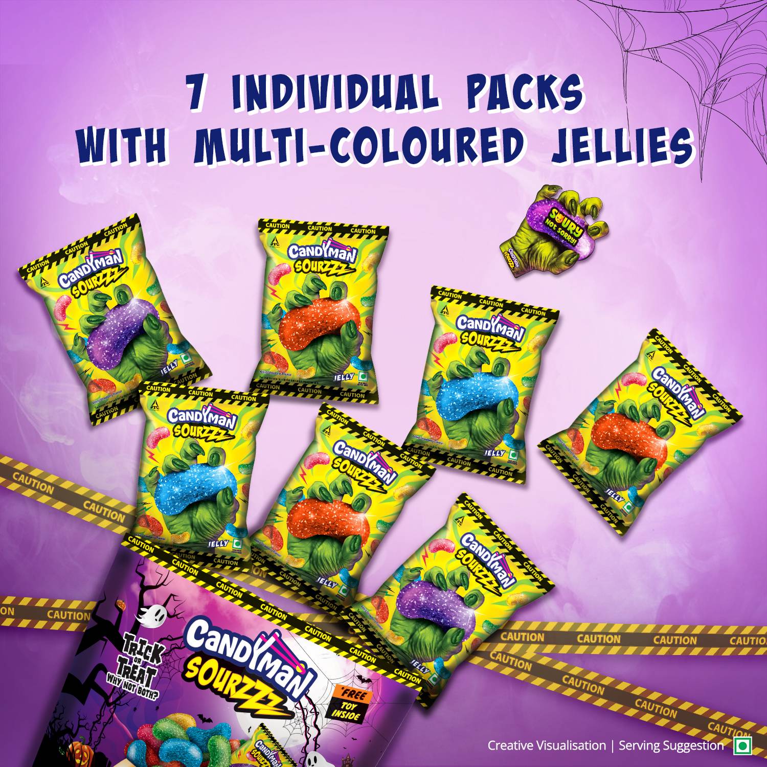 Candyman Sour Jellies |Candies Sourzz Candy Price in India - Buy