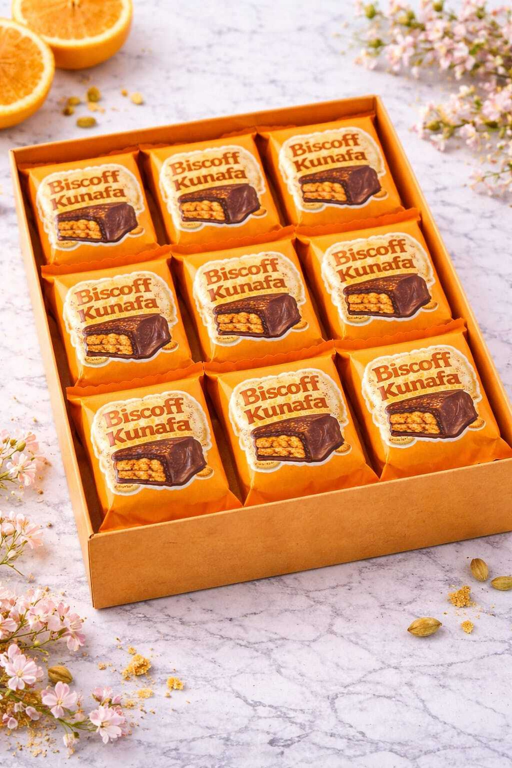 Image of Hitchocolate Kunafa Chocolate Bites - Pack of 12| Refreshing Indian Fusion Sweet Treat Kunafa flavour Candy