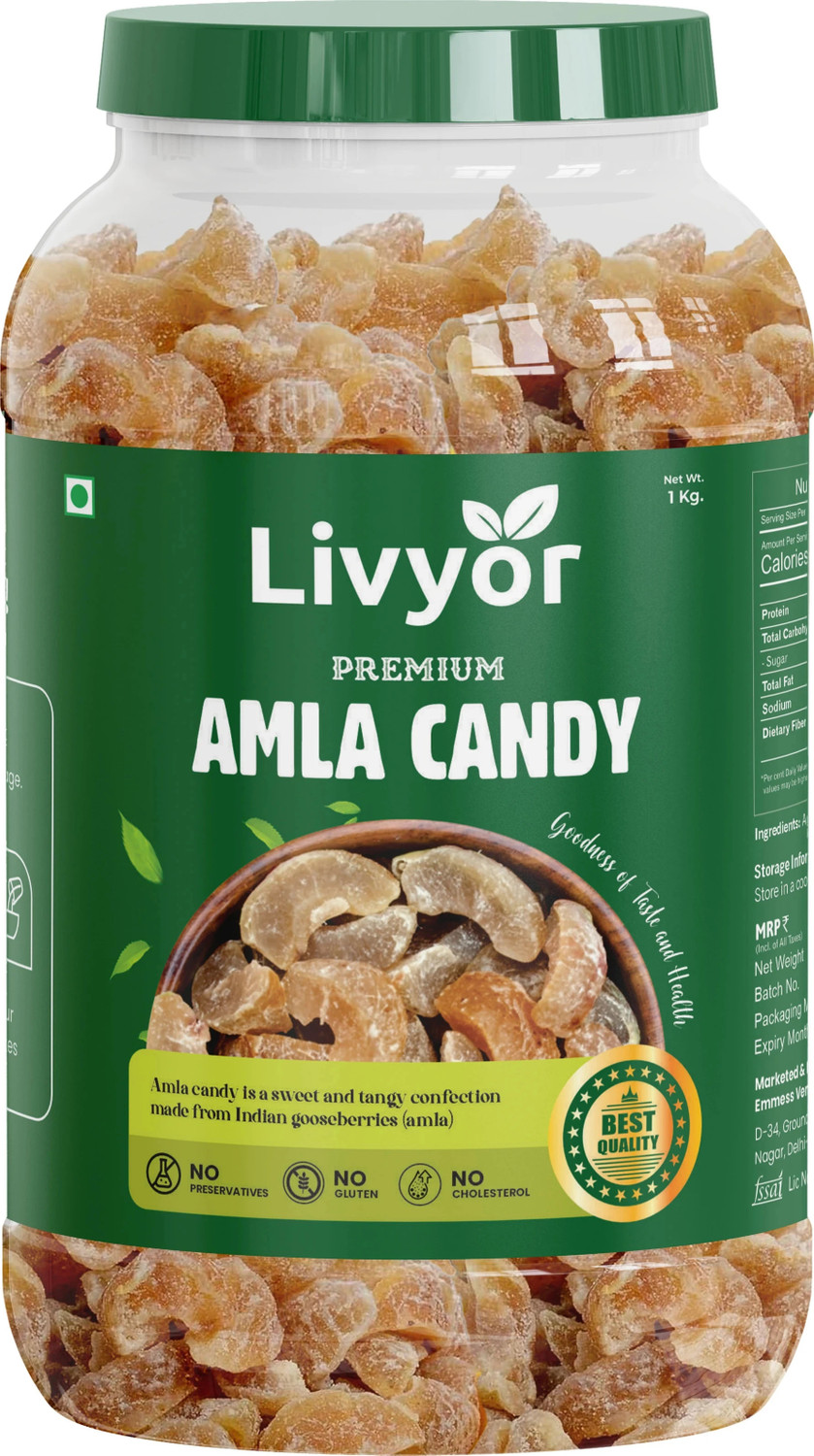 Image of LIVYOR Dried Amla Candy | Awla Indian Dry Gooseberry Amla Candy