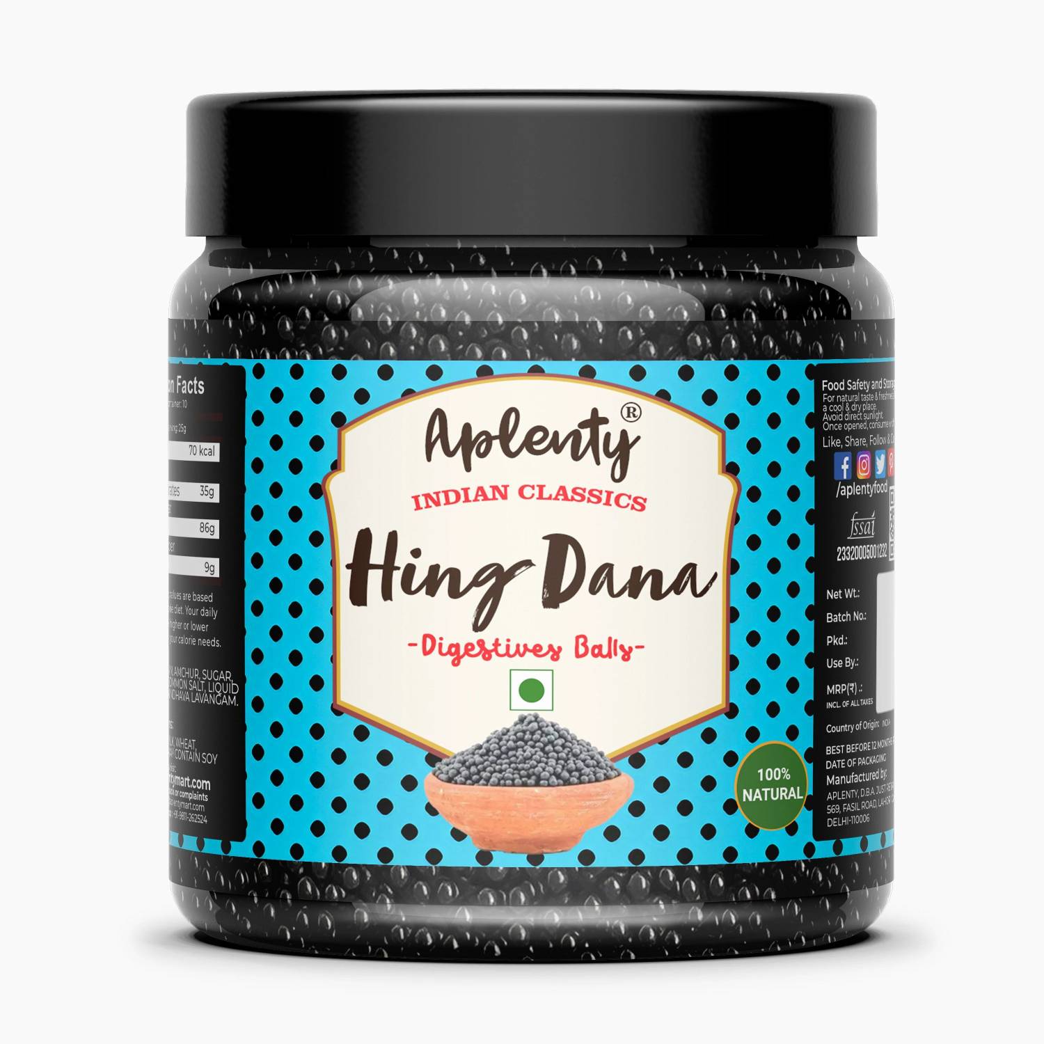 APLENTY Digestive Heeng Dana | Tasty Hing Goli | Asafoetida Ball | For Gas Acidity Tangy Mouth Freshener