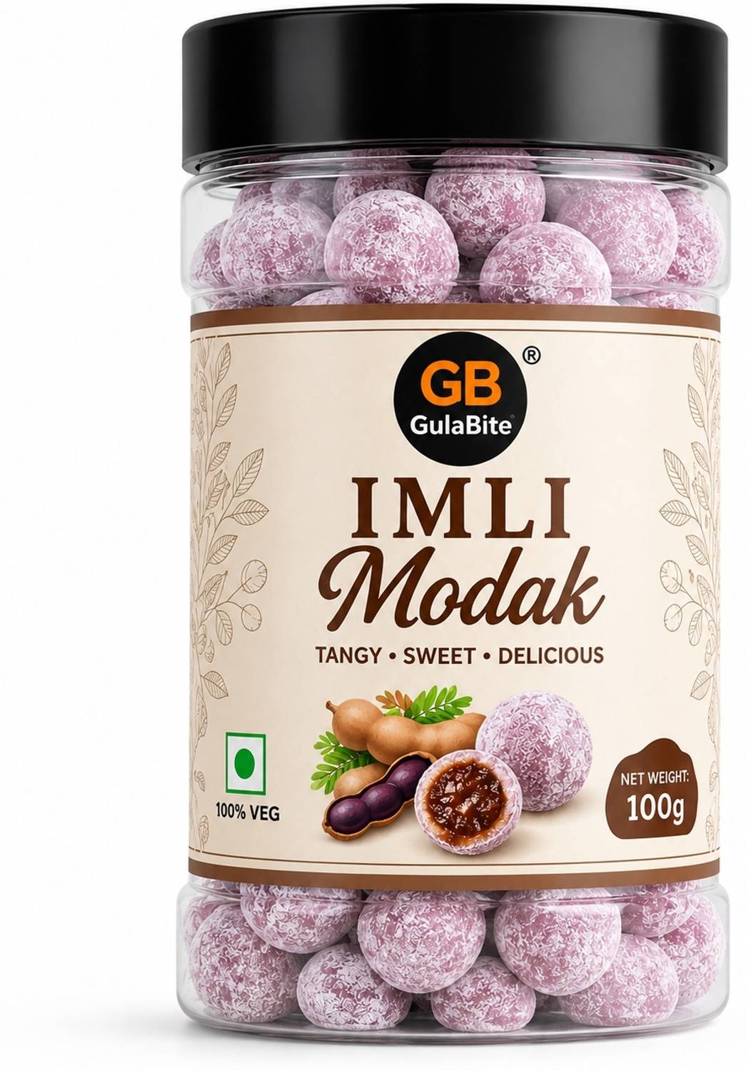GULABITE Imli Modak | Sweet & Tangy Tamarind Candy | Digestive Candy Sweet, Tangy Candy