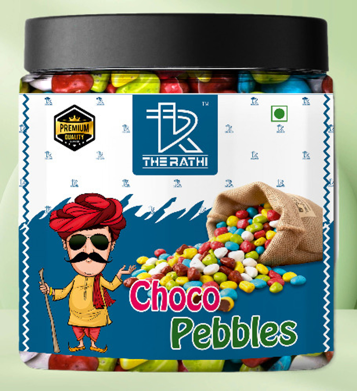Image of THE RATHI Choco Pebbles | Crunchy Chocolate Cereal | Kids Favorite Breakfast & Snack Choco Pebbles Candy